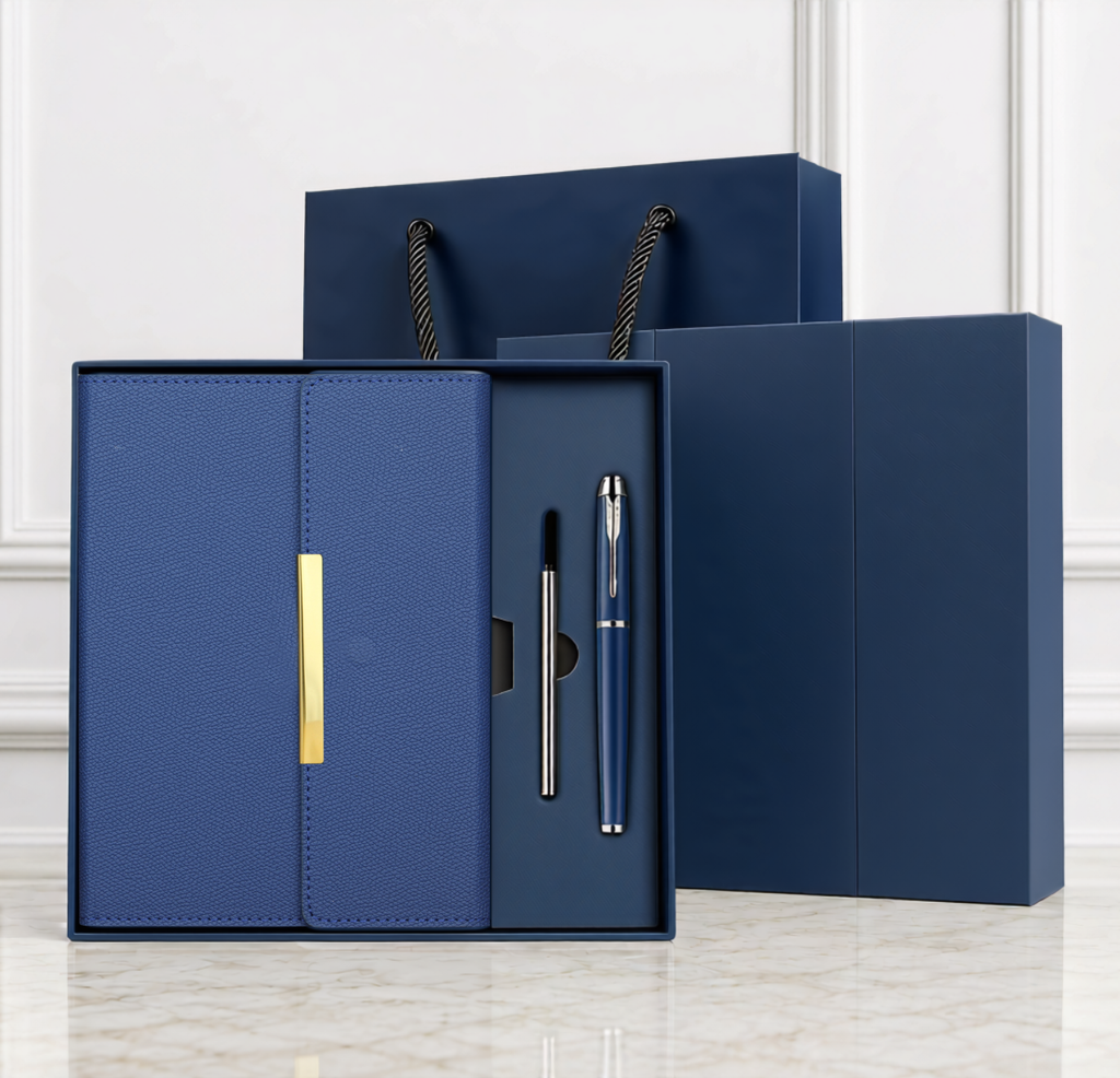 3 Piece Notebook Set With Gift Box and Bag