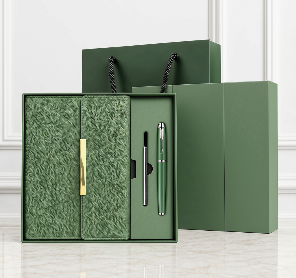 3 Piece Notebook Set With Gift Box and Bag