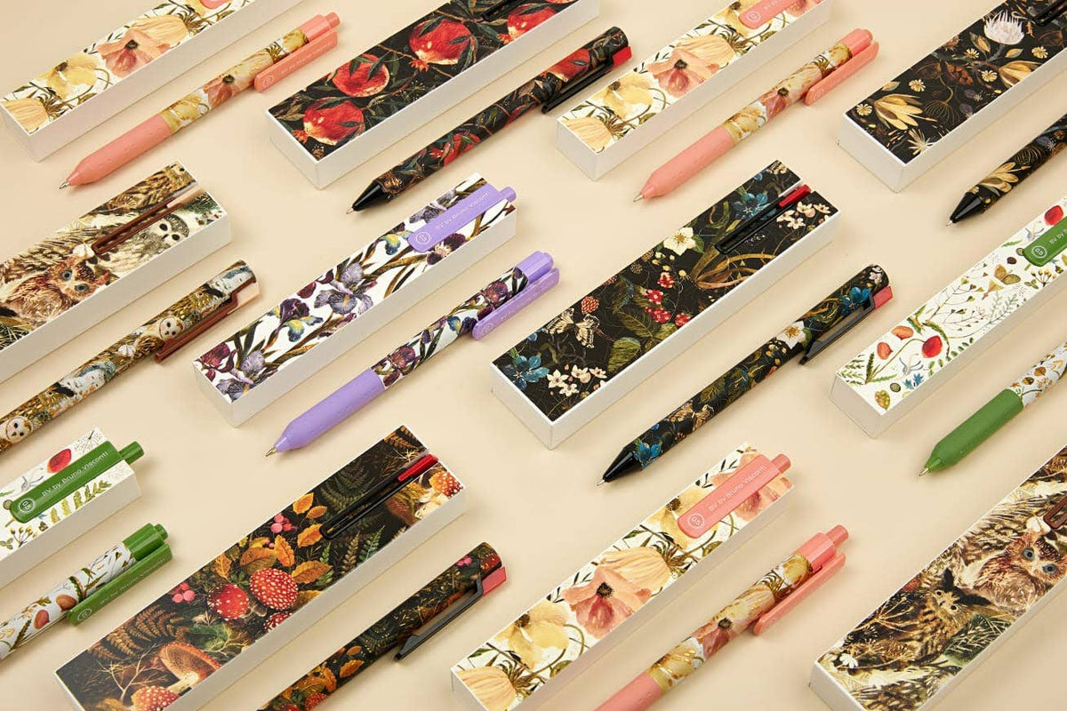 DreamBox Ballpoint Click Pen in a Gift Box - Irises