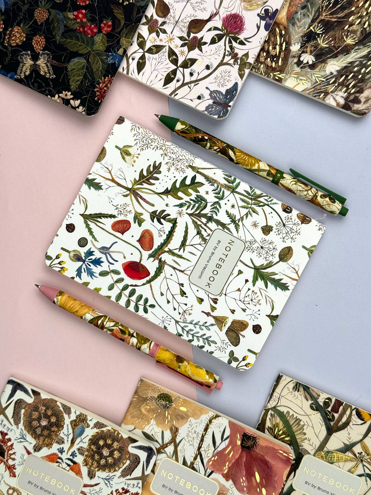 A5 Notebook - Greens and Flowers