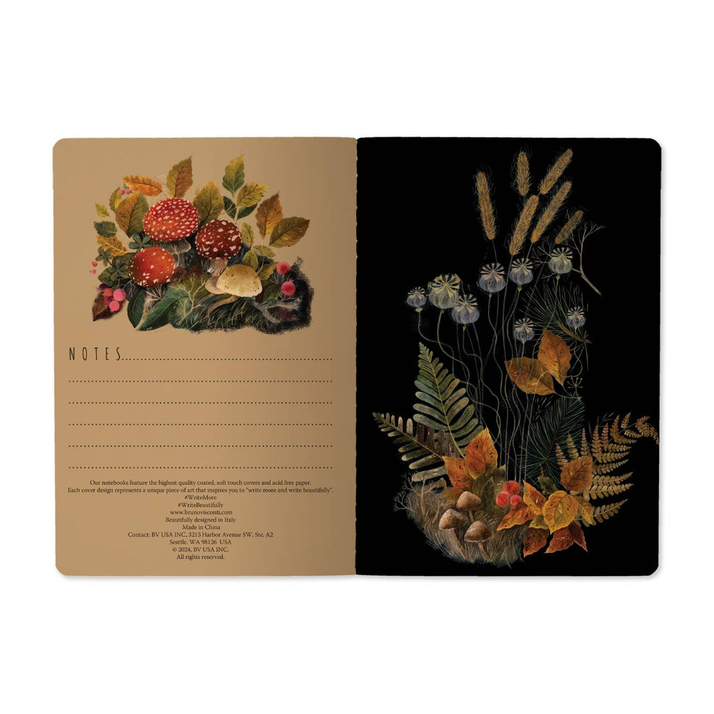 A5 Notebook - Forest Mushrooms