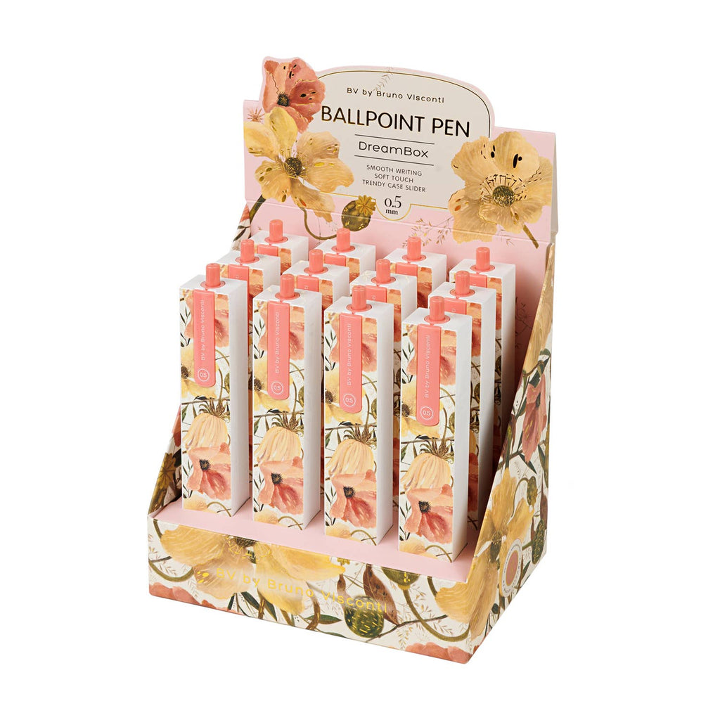DreamBox Ballpoint Click Pen in a Gift Box - Soft Petals