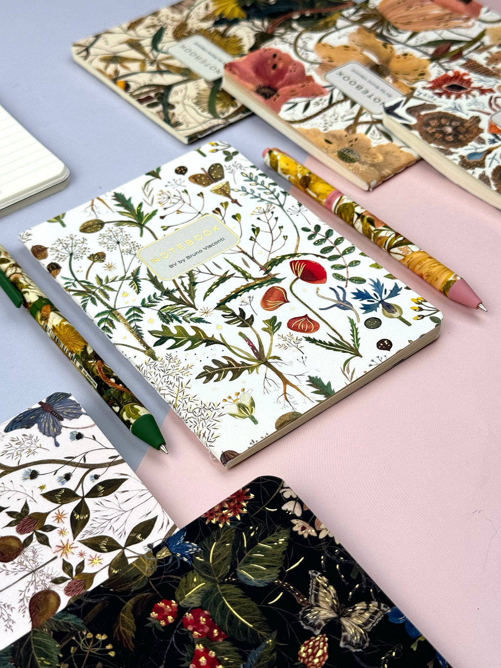 A5 Notebook - Greens and Flowers