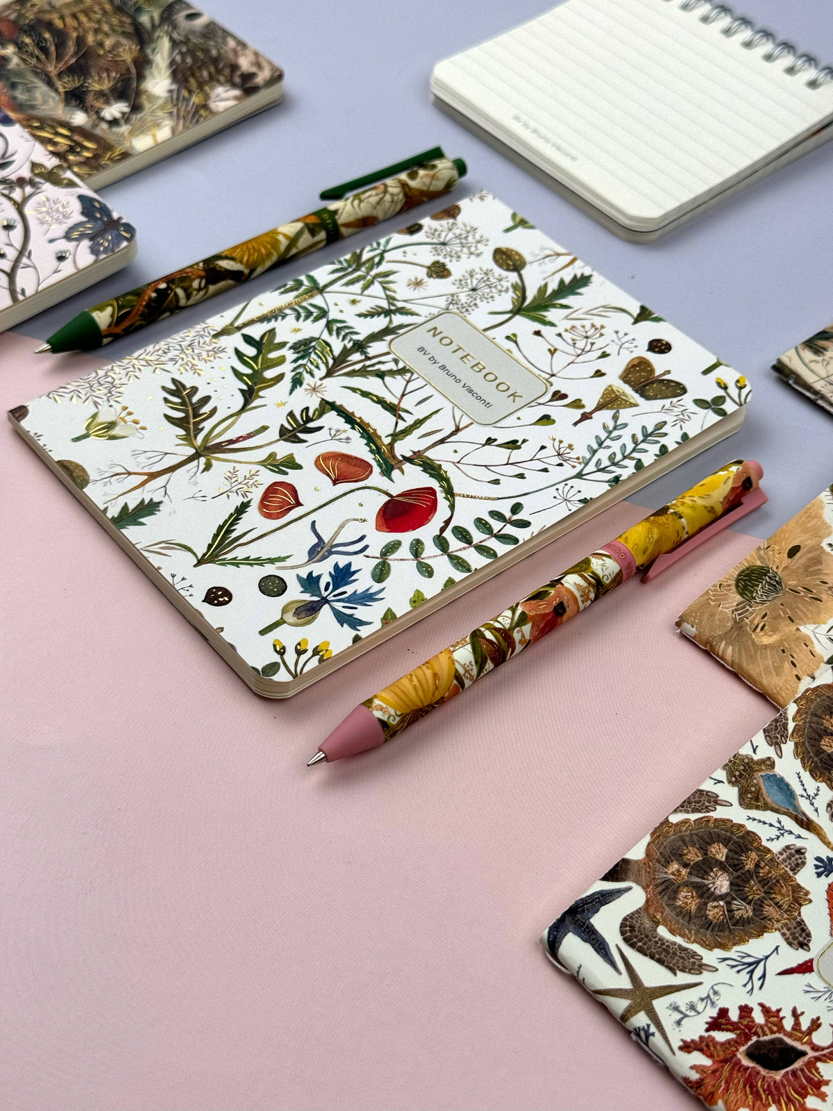 A5 Notebook - Greens and Flowers